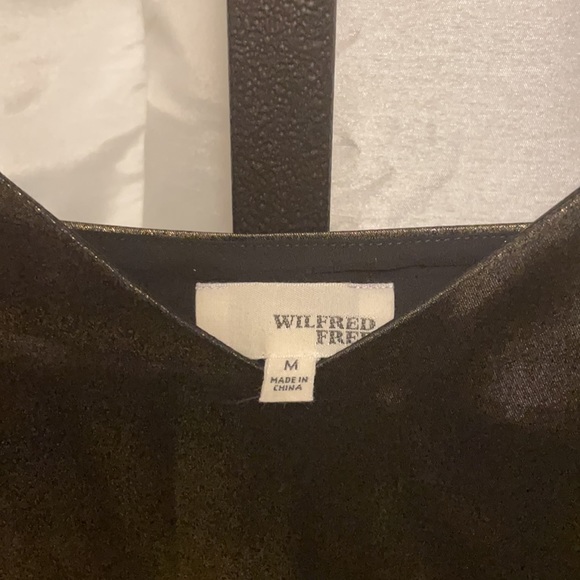Aritzia Wilfred free gold metallic dress medium - Picture 3 of 3